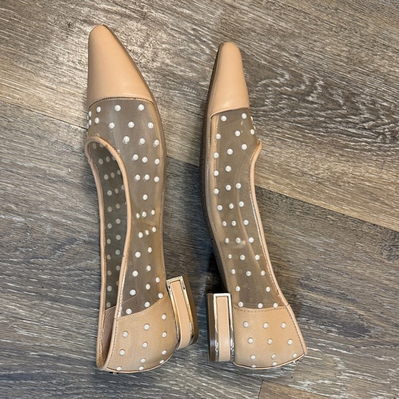 Jones New York Beige Polka Dot Flats - Picture 4 of 7